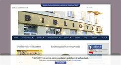 Desktop Screenshot of bibliotekakrzeszowice.pl