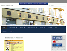 Tablet Screenshot of bibliotekakrzeszowice.pl
